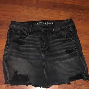 American Eagle Distressed Denim Skirt